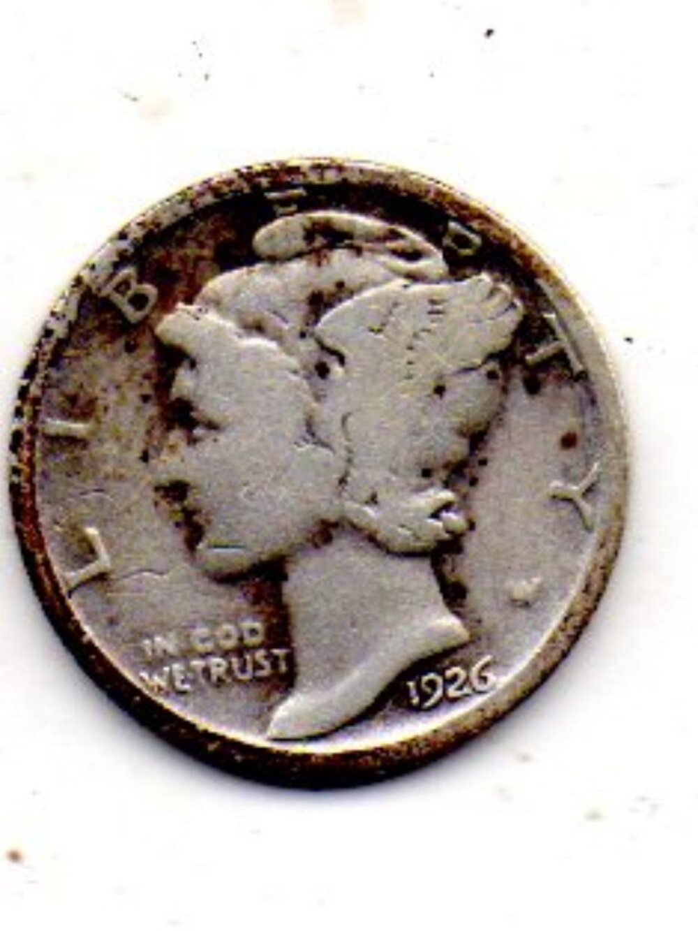 RARE- Estate Find -1926 Mercury Dime - 90% Silver - uncommon.